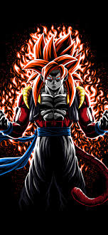 Goku from kid to an adult and all forms (4k). Goku 4k Wallpaper Super Saiyan 4 Fusion Ssj4 Fusion Amoled Black Background Dragon Ball Anime 5048