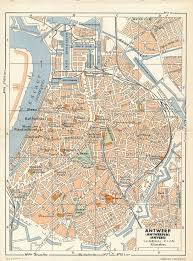 Antwerp map may 28, 2019 whereismap 0 comments. 1950 Antwerp Anvers Belgium Vintage Map Etsy In 2021 Vintage Map Antwerp Map