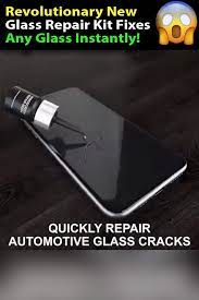 This Diy Glass Repair Kit Repairs Cracks Instantly Never Pay For Windshield Or Phone Repairs Again Cracks Diy Glas Glass Repair Diy Glass Windshield Repair
