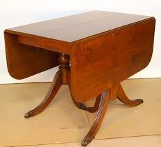 Duncan Phyfe Style Drop Leaf Mahogany Table With 3 Leaves 97 Inches Long C1935 Ebay 475