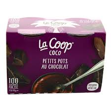 livraison a domicile la coop coco dessert vegetal chocolat 4x45g
