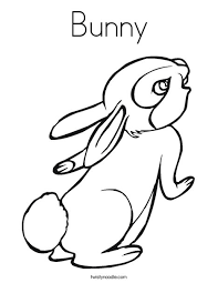These animals often live together in underground holes and tunnels, called burrows. Bunny Coloring Page Twisty Noodle