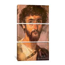 Unknown Artist : Bearded Soldier (c. 165) Canvas Gallery Wrapped or Framed  Giclee Wall Art Print Digitally Remastered (D6035)