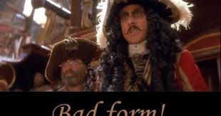 Favorite Hook Quote Bad Form Smee Bad Form Hook Movie Childhood Movies Hook Movie Quotes