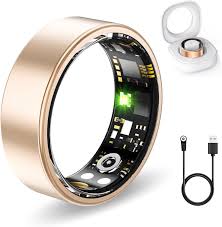 Premium Gold Smart Health & Fitness Ring