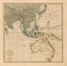 Vintage Australia Map 1803 Historical Maps Australia Map