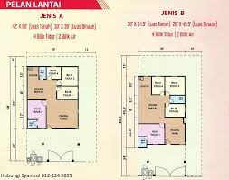 Don't forget to share contoh pelan rumah banglo setingkat picture, image and wallpaper with others via facebook, twitter, pinterest, google, or other social medias! Pelan Rumah Tingkat 3 Bilik Design Rumah Terkini