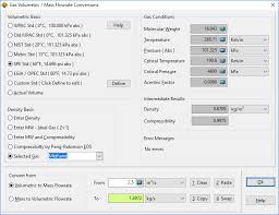 Conversion Calculators For Mass To Volume Flow Fractional