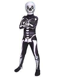 Amazon Com Fortnite Skull Trooper Bodysuit Costume For Kids M Couple Halloween Costumes Boy Halloween Costumes Halloween Costumes For Girls