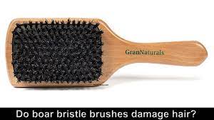 It is not a problem for diane boar brush users. Hairbrushy Do Boar Bristle Brushes Damage Hair