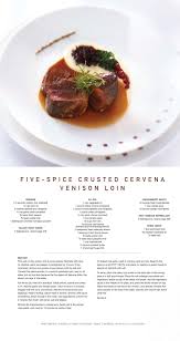 Cook A Delicious Meal Tonight With Our Five Spice Crusted Cervena Venison Loin Recipe Venison Recipes Fine Dining Recipes Food Presentation