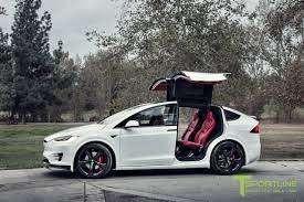 Tesla tuner t sportline released video of this fully customized tesla model x p100d. This Tesla Model X Has A Bespoke Bentley Red Leather Interior Costs 180 000 Autoevolution