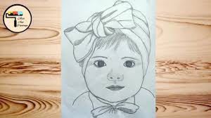 It's almost as if the person is staring straight back at you, in most of the cases. Pencil Drawing Of Cute Baby Girl Baby Drawing How To Draw A Realistic Baby Girl Step By Step Youtube