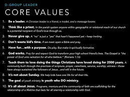 Maybe you would like to learn more about one of these? Core Values The Gospel Side