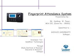 Fingerprint Attendance System