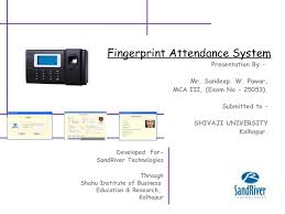 fingerprint attendance system