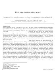 Trichinosis: clinicopathological case