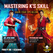Garena free fire characters aren't just cosmetic in nature, as each of them features a specific special survival ability that can completely change your approach in battle. The New Character K Is A New Character Garena Free Fire Facebook