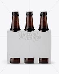 A wide variety of 6 pack bottle box options are available to you, such as paper type, custom order, and material. White Paper 6 Pack Amber Bottle Carrier Mockup Front View In Bottle Mockups On Yellow Images Object Mockups