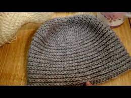 52 Crochet Men S Hat Vertical Braids Youtube Crochet Mens Hat Crochet Mens Crochet