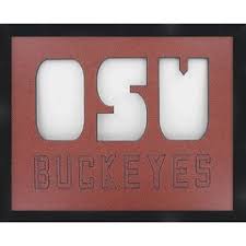 Ohio state inspired crochet block o decorative rug! Ohio State Decor