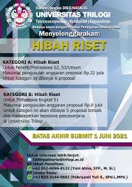 Check spelling or type a new query. Kompetisi Bantuan Dana Riset Dan Lomba Essay Oleh Universitas Trilogi Universitas Muhammadiyah Kotabumi