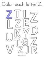 Free printable alphabet coloring pages (letters and numbers) with patterns for preschool, kids, and adults to colour! Letter Z Coloring Pages Twisty Noodle