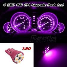 20x Pink Purple Gauge Instrument Cluster Speedometer Dash 4 Smd Led Light Bulbs Ebay Purple Car Cute Car Accessories Dash Lights