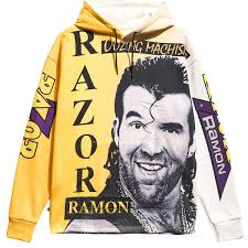 Chalk Line Razor Ramon Big Face Allover Print Pullover Hoodie