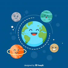 Imagenes del planeta tierra para colorear pintar e imprimirla tierra es la tercera orbita mas interna del sistema solar. Planeta Tierra Adorable Con Estilo De Dibujo Animado Vector Gratis