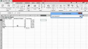 How To Create Pivot Table In Excel 2013