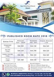The resort consists of clusters of chalets, nestled within plush greenery providing a peaceful tropical surrounding. Makluman Kadar Harga Terbaru Bayu Balau Beach Resort Facebook