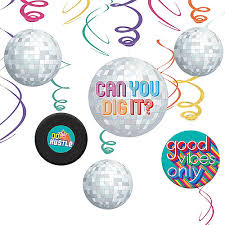70 tablecover (case of 12) sku: Disco 70s Theme Party Supplies Party City