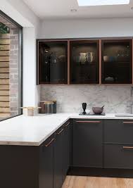 Copper handle simple kitchen cabinet in furniture kitchen. First Impressions On Twitter Contemporary Kitchen Island Kitchen Marble Kitchen Door Handles