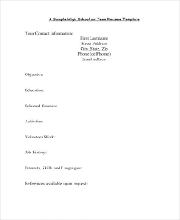 Top resume examples for teens (with templates). 15 Teenage Resume Templates Pdf Doc Free Premium Templates