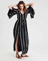 Ae Bell Sleeve Maxi Dress Black American Eagle Outfitters Xs Maxi Dress Floral Maxi Dress Maxi Dress With Sleeves