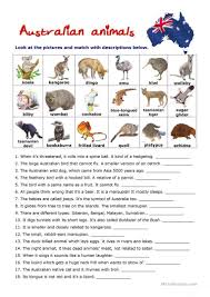 Collection Of Australian Worksheet Download Them And Try To Solve Australian Animals Australia Crafts Australian Animals Facts