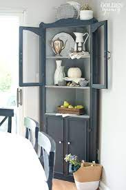 Trash To Treasure Milk Painted Corner Cabinet Corner Furniture Dining Room Cabinet Home