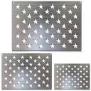 Amazon.com: Stencil Steel 50 Star American Flag Stencil Template 3 ...