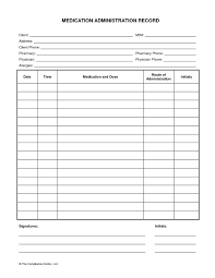 true printable medication administration chart 2019