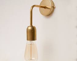A Modern Piece You Can Tailor Make To Suit Any Room With A Choice Of Metal Wall Rose The Industrial Brass Lamp Holder Cove Brass Lamp Wall How To Make Light