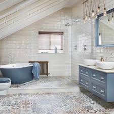 Elle Decoration Uk It S All Happening Here Beautiful Blue Terrific Tiles Space A Spe Bathroom Interior Design Bathroom Inspiration Light Blue Bathroom