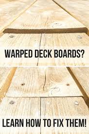 Are Your Deck Boards Warped Twisted Or Cupped I Ll Show You How To Fix Them Home Repair Deck Repair Home Improvement Deck Repair Home Repair Easy Deck