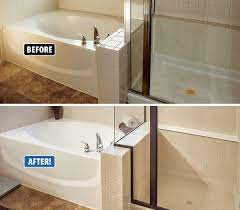 Because it simply covers up your current tub, there are often small spaces between the shell and the bathtub. This Tub And Tile Were All Completely Refinished By Miracle Method Nothing Was Torn Out Or Tossed In A Landfill Tile Refinishing Refinish Bathtub Bathtub Tile