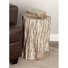 Well Designed Nature Inspired Tree Trunk Stool Gold A B Home Wellness Design Garden Stool