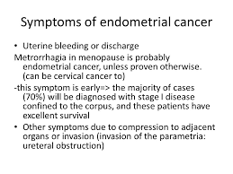 Endometrial cancer is often detected at an early stage because it frequently produces abnormal vaginal bleeding. Endometrial And Ovarian Cancer Uterine Anatomy And Tumor Origins Uterine Cancer Endometrium Endometrial Carcinoma Type I And Ii Myometrium Uterine Ppt Download
