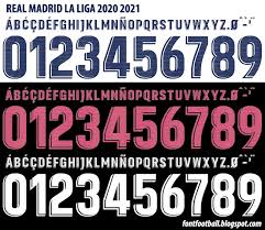 Liga nacional de futbol profesional is responsible for this page. Font Football Font Vector Real Madrid La Liga 2020 2021 Kit