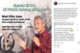 Mewujudkan insan yang cerdas, berakhlak, profesional dan berbudaya. Ganjar Hapus Syarat Sktm Ppdb 2019 Jateng Warganet Sambut Positif