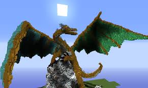 A Dragon Hugging A Mountain Minecraft Statues Minecraft Blueprints Minecraft Creations