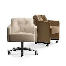 Office desk chair ergonomic swivel executive adjustable task computer chair high back office desk chair with back support in home office. Musa Chairs And Small Armchairs Giorgetti